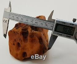 Stone Raw Rare Huge Big White Special 256g Natural Baltic Amber Vintage NO. 135