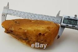 Stone Raw Rare Huge Big White Special 376g Natural Baltic Amber Vintage NO. 137