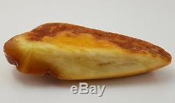 Stone Raw White Amber Natural Baltic Vintage Rare Butterscotch 129,7g Old A-230