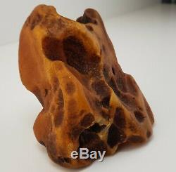Stone Raw White Amber Natural Baltic Vintage Rare Butterscotch 257,7g Old A-237