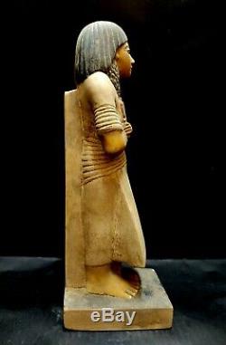 Stunning Stone Hieroglyphic Sculpture Very Rare Egyptian Antiques Bead Statue BC