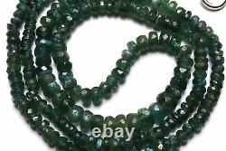 Super Rare Gem Alexandrite Chrysoberyl 2 to 4MM Faceted Rondelle Beads Necklace