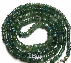 Super Rare Gem Alexandrite Chrysoberyl 2 to 5MM Faceted Rondelle Beads Necklace