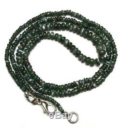 Super Rare Gem Alexandrite Chrysoberyl 3-5MM Smooth Rondelle Beads Necklace 20