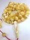 Super Rare Natural Stone Baltic Amber Beads Rosary 45gr