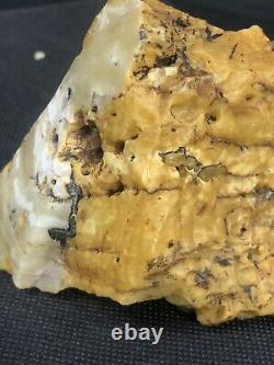 Super Rare Natural TIGER Raw Baltic Amber Stone 211gr Rock kahrab