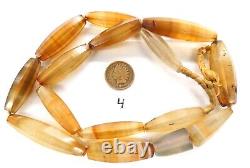 Super Rare Strand Antique Idar-Oberstein Carnelian Agate African Trade Beads 4