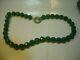 Superb Rare Big Green Faceted Agate Necklace-enamelled Lovley Silver Clasp-18