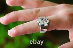 Superior Rare Engraved Iraqi Dure Najaf Ring Shia Islam Handmade 925 Silver Ring