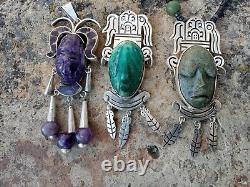 TAXCO Mexico Sterling 15 Piece Jewelry Lot Rare Items