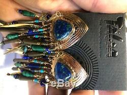 Tabra jewelry 14kt gold filled malachite Zaire turquoise azurite-so rare stone