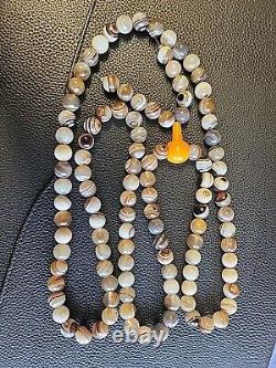 Tasbih Aqeeq Agate Evil Eye Real Stone Prayer Beads? Sulaimani Rare