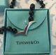 Tiffany & Co Rare Vintage Onyx Bead Sterling Silver Seagull Bird Necklace