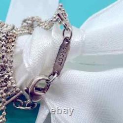 Tiffany & Co. Ziegfeld Beaded Sparkle Mesh Chain, Sterling Silver 36 RARE