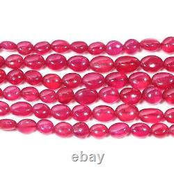 Top quality Natural Ruby Gf Smooth Polished Oval Beads Gemstone, Rare radish Bea