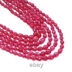 Top quality Natural Ruby Gf Smooth Polished Oval Beads Gemstone, Rare radish Bea