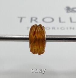 Trollbeads Carved Amber Extremely Rare Bead