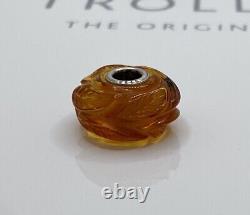 Trollbeads Carved Amber Extremely Rare Bead