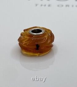 Trollbeads Carved Amber Extremely Rare Bead