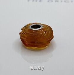 Trollbeads Carved Amber Extremely Rare Bead