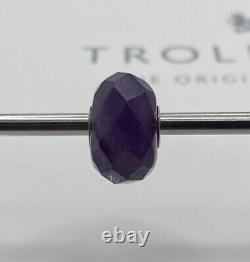 Trollbeads Limited Edition Gemstone Faceted Purple Amethyst Extremely Rare