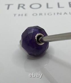 Trollbeads Limited Edition Gemstone Faceted Purple Amethyst Extremely Rare