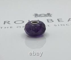 Trollbeads Limited Edition Gemstone Faceted Purple Amethyst Extremely Rare