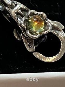 Trollbeads Mexico Lock S/Silver Dichroic Stone Very Rare Retired Collectors Item