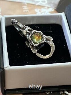 Trollbeads Mexico Lock S/Silver Dichroic Stone Very Rare Retired Collectors Item