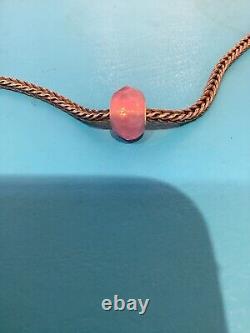 Trollbeads Old Pink Prism Bead Rare