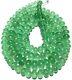 Truly Raregreen Strawberry Quartz Smooth Rondelle Beads Natural Gemstone