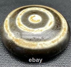 Unique Ancient Tibetan Rare Agate Powerful Stripes Amulet old wonderful eye Bead