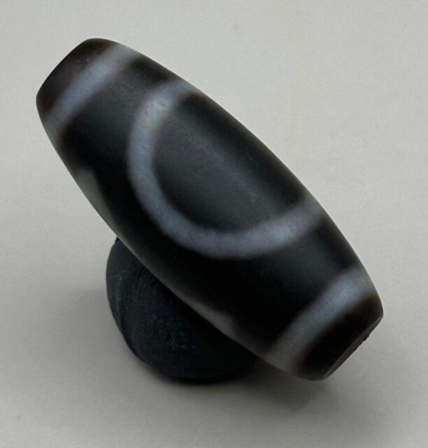 Very Large Rare Old Eyes Tibetan Dzi Agate Bead For Good Luck And Positivity