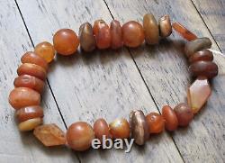 Very Old Tibetan Himalayan Agate Beads from Tibet Rare Collector Beads