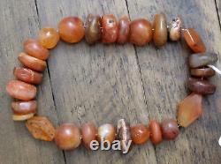 Very Old Tibetan Himalayan Agate Beads from Tibet Rare Collector Beads