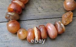 Very Old Tibetan Himalayan Agate Beads from Tibet Rare Collector Beads