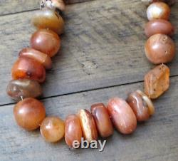 Very Old Tibetan Himalayan Agate Beads from Tibet Rare Collector Beads