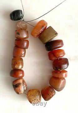 Very Old Tibetan Himalayan Agate Beads from Tibet Rare Collector Beads Listing 2