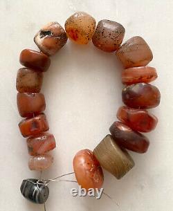 Very Old Tibetan Himalayan Agate Beads from Tibet Rare Collector Beads Listing 2