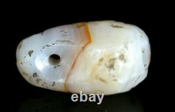 Very Rare Ancient Agate Pendent, Est 2000 Years Old Dzi Bead 17x10 mm