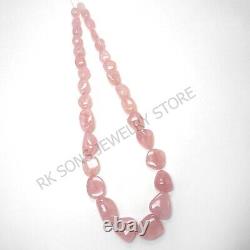 Very Rare Natural Morganite Beads Smooth Oval Nugget gemstone beads 11 20 mm