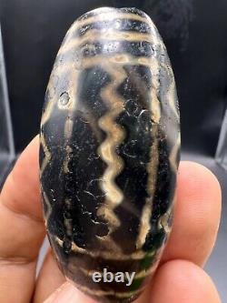 Very old Ancient found Chung dzi Agate very rare stone big bead size 66 mm