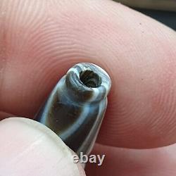 Very rare Antique Tibetan Gray Agate Carving Bead