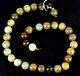 Very Rare String Of Assorted Colourful Natural Jade Beads , Round, 20 Mm