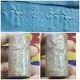 Very Rare Amyzing Unseen Near Eastern Wings King Stone Cylinderseal Bead
