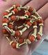 Vintage 14k Gold Filled Salmon Coral Beaded Necklace Gf Estate Rare Beauty