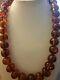 Vintage Antique Rare Genuine Real Baltic Amber Stone Necklace Beads 79.46grmes