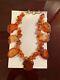 Vintage Carnelian Gemstone Chunky Beads Statement Necklace Rare