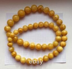 Vintage Old Beads Amber Necklace Rare Originals Stone 130 g