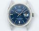 Vintage Rolex Datejust 1601 Head With Rare Beautiful Blue Sigma Dial, Very Rare